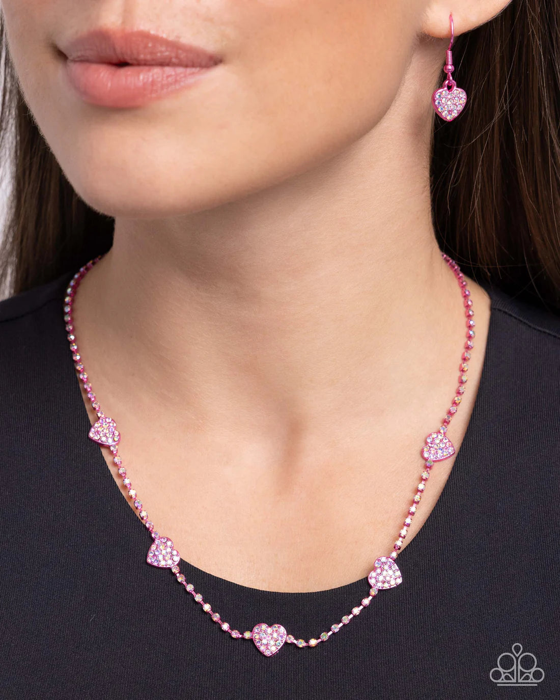 Homecoming Hearts - Pink ♥ Necklace