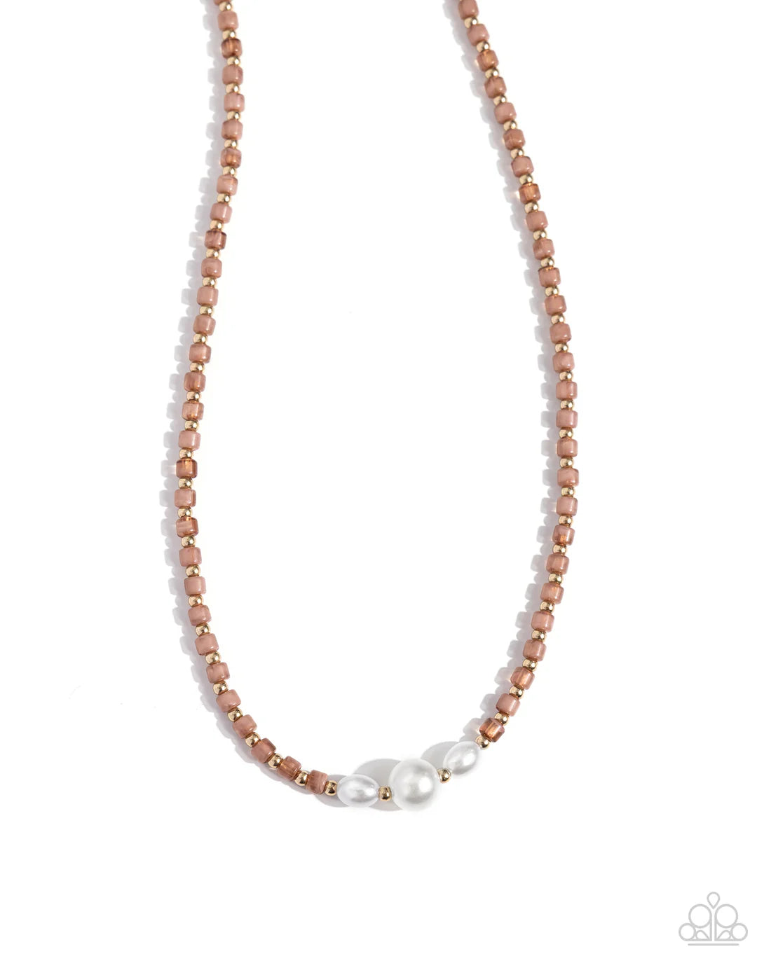Fight Like a PEARL - Brown ♥ Necklace