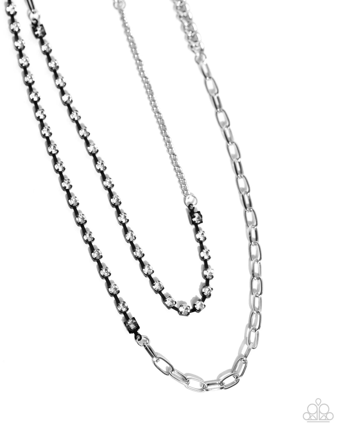 Boxy Brilliance - Black ♥ Necklace