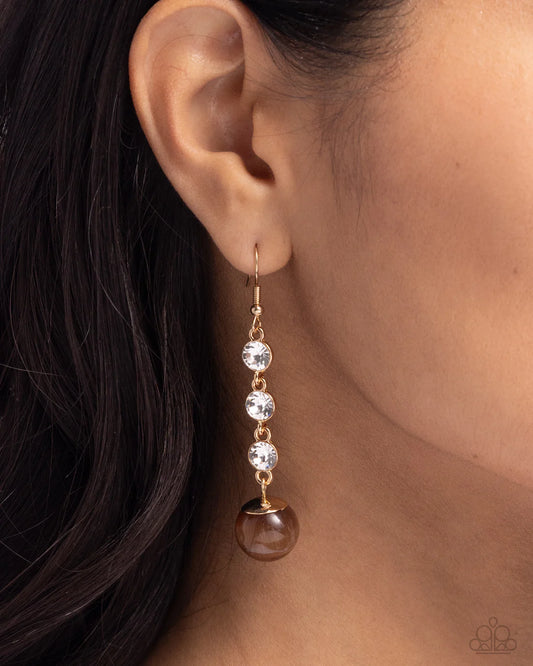 Classy Cadence - Brown ♥ Earrings