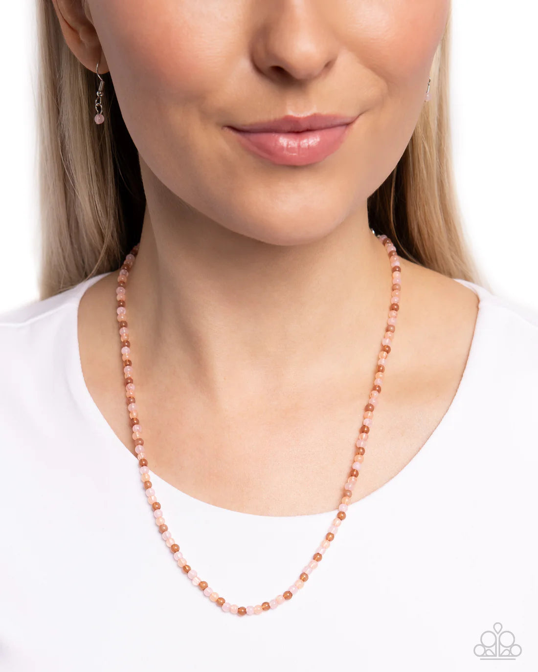 Beaded Belonging - Pink ♥ Necklace
