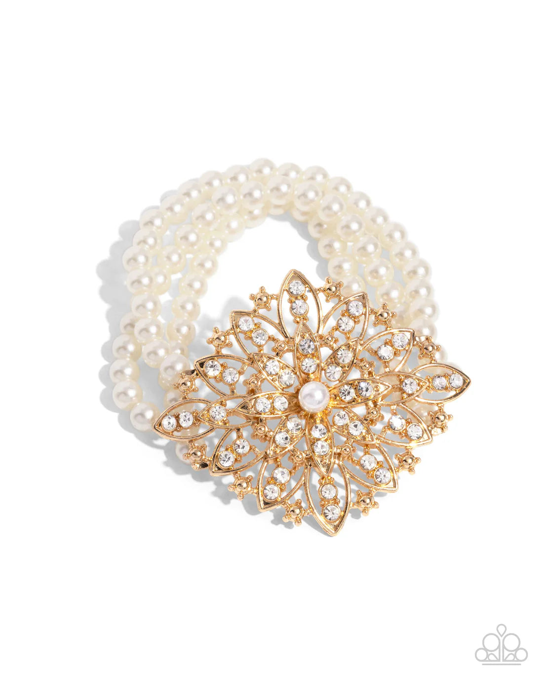 Flattering Floral - Gold ♥ Bracelet