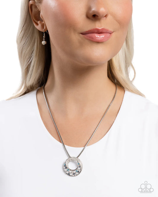 Scintillating Spiral - Blue ♥ Necklace