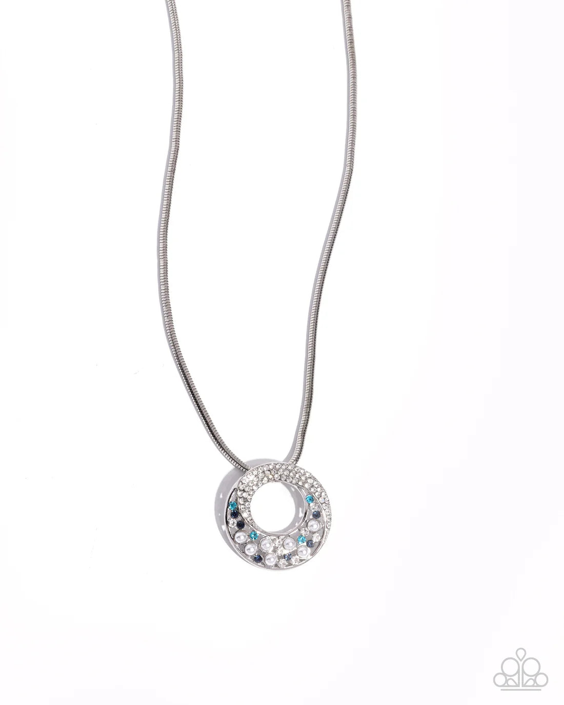 Scintillating Spiral - Blue ♥ Necklace