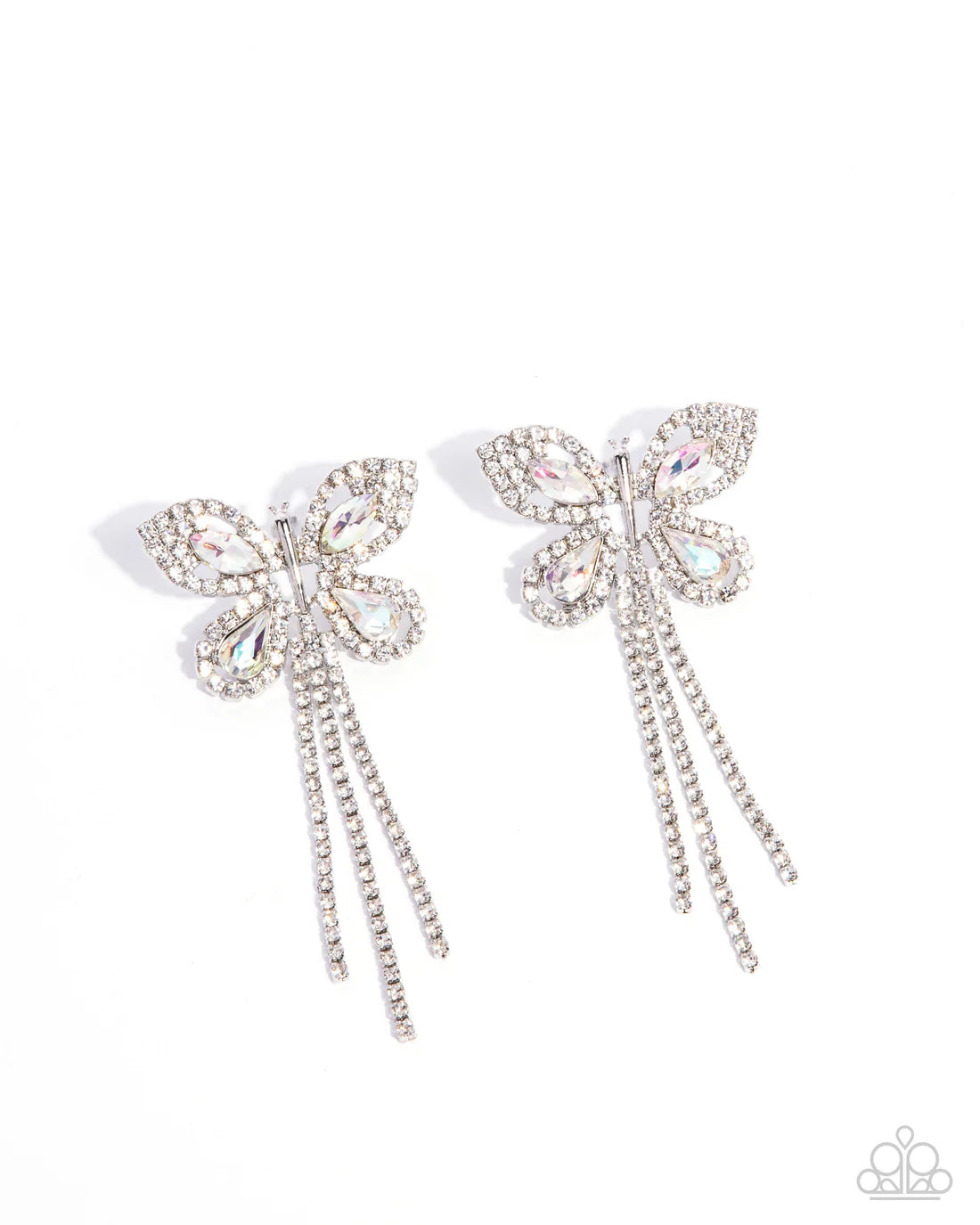 Next SOAR - White ♥ Post Earrings
