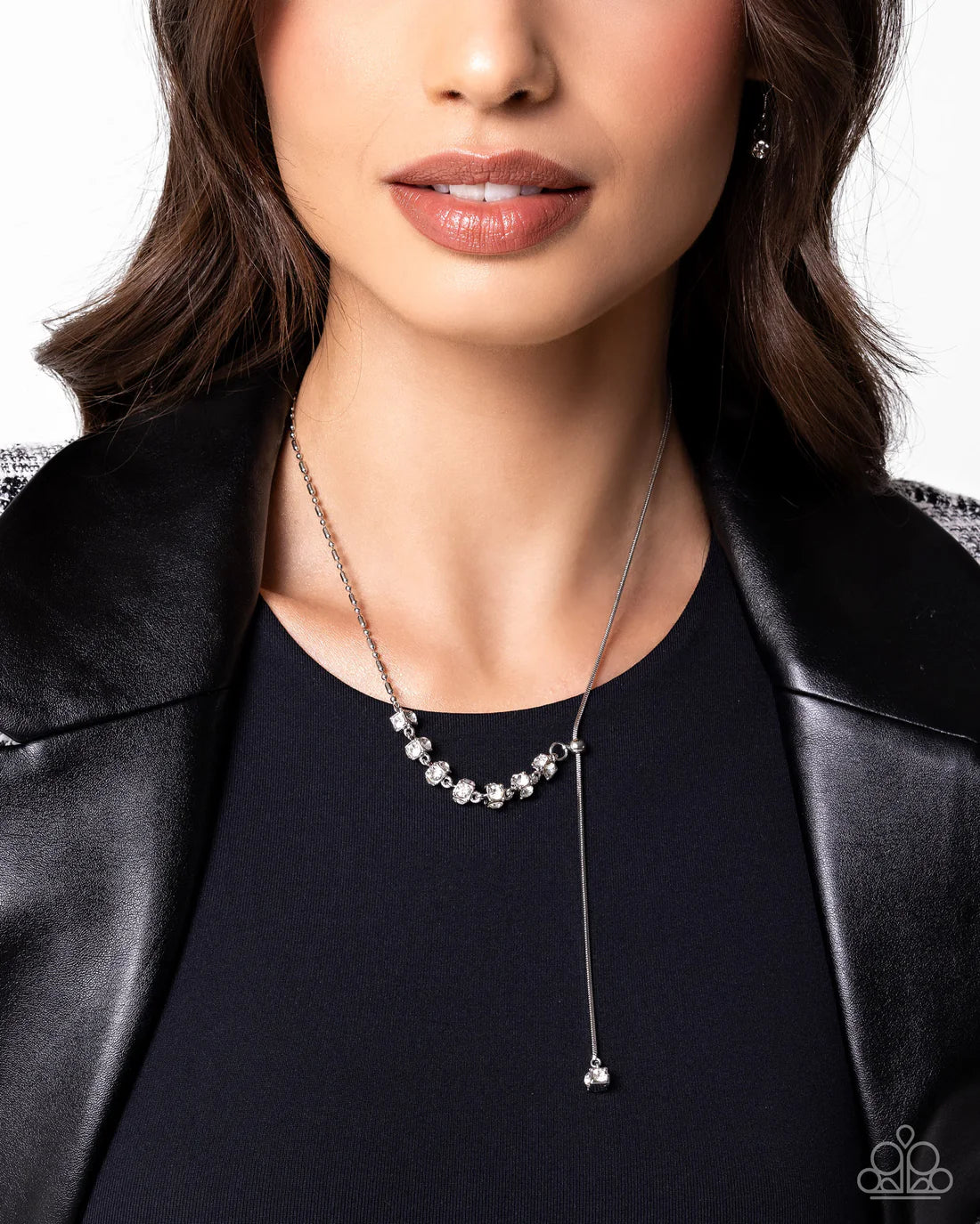 Drops of Dazzle - White ♥ Necklace