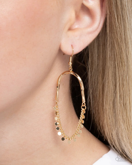 Forever Fringe - Gold ♥ Earrings