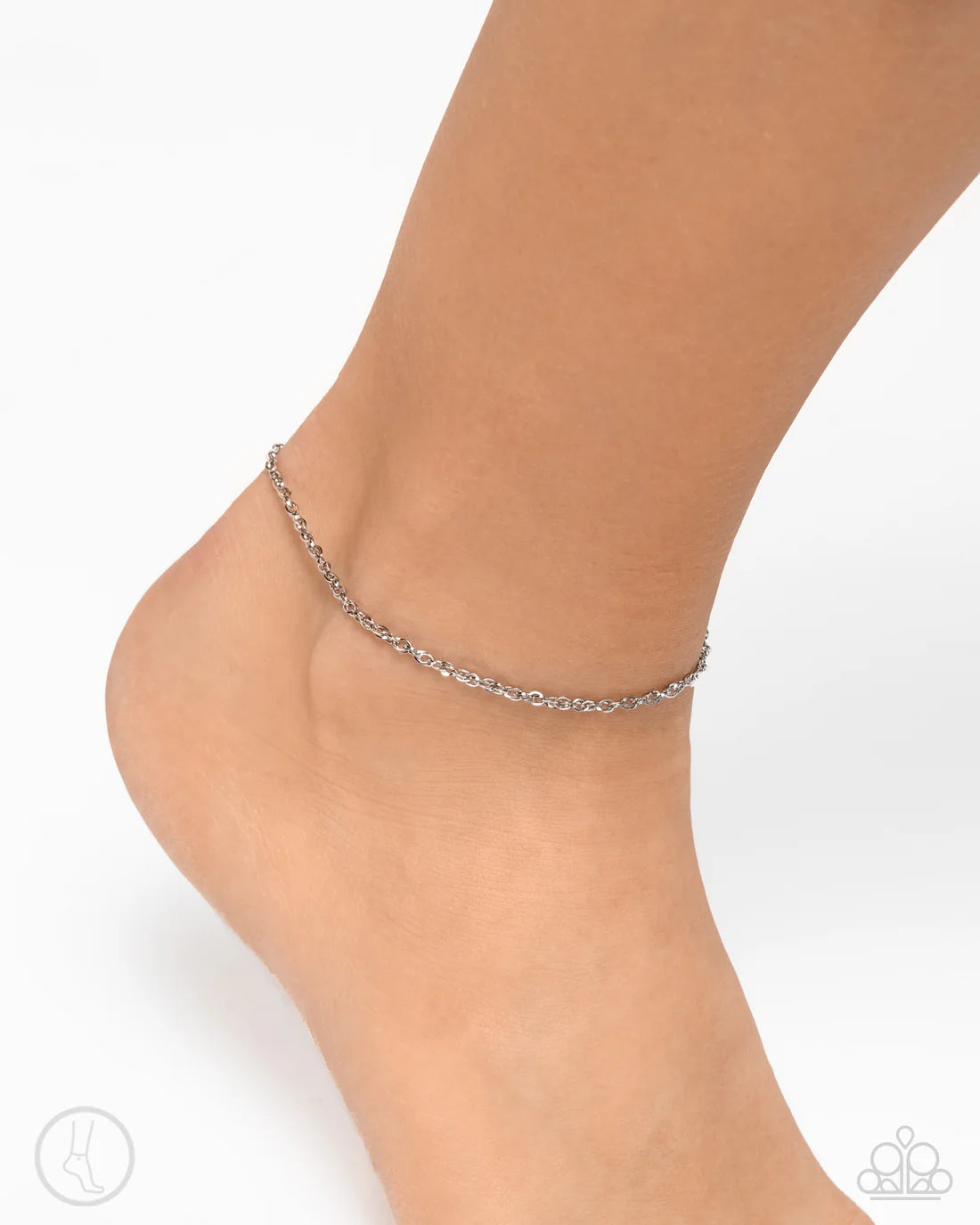 Aligned Age - Silver ♥ Anklet