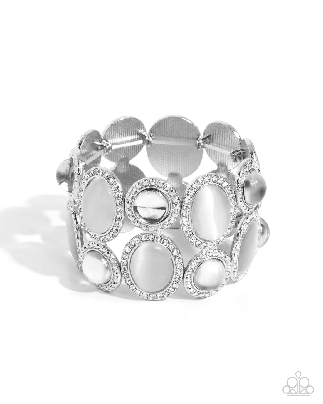Affixed Appeal - White ♥ Bracelet
