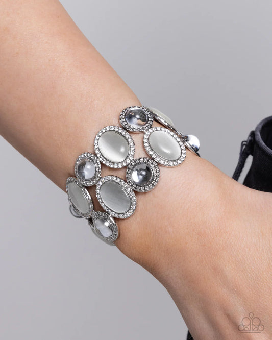 Affixed Appeal - White ♥ Bracelet