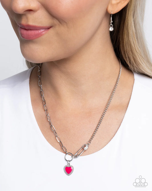 Valuable Valor - Pink ♥ Necklace