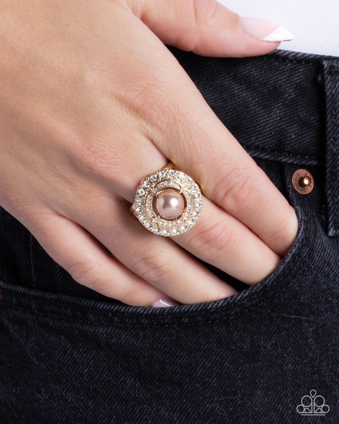 Sneaky Shimmer - Brown ♥ Ring