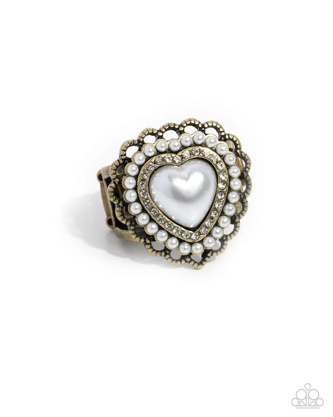 Opulent Overlay - Brass ♥ Ring