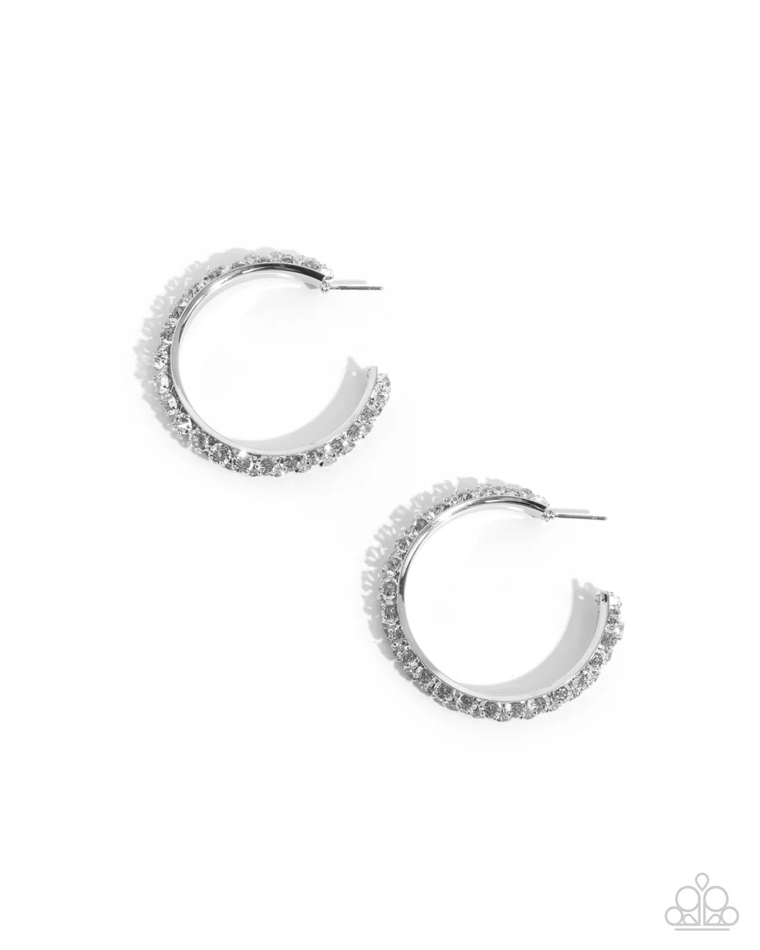 Glowing Garland - White ♥ Earrings