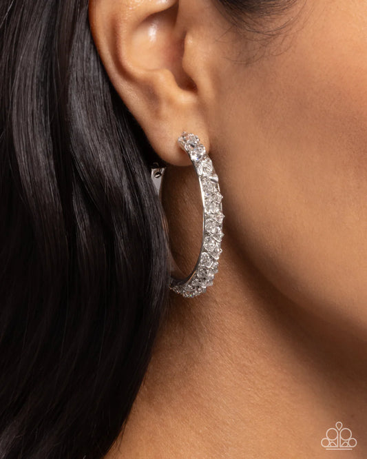 Glowing Garland - White ♥ Earrings