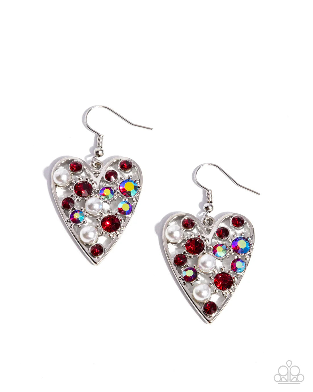 Unbelievable Shimmer - Red ♥ Earrings