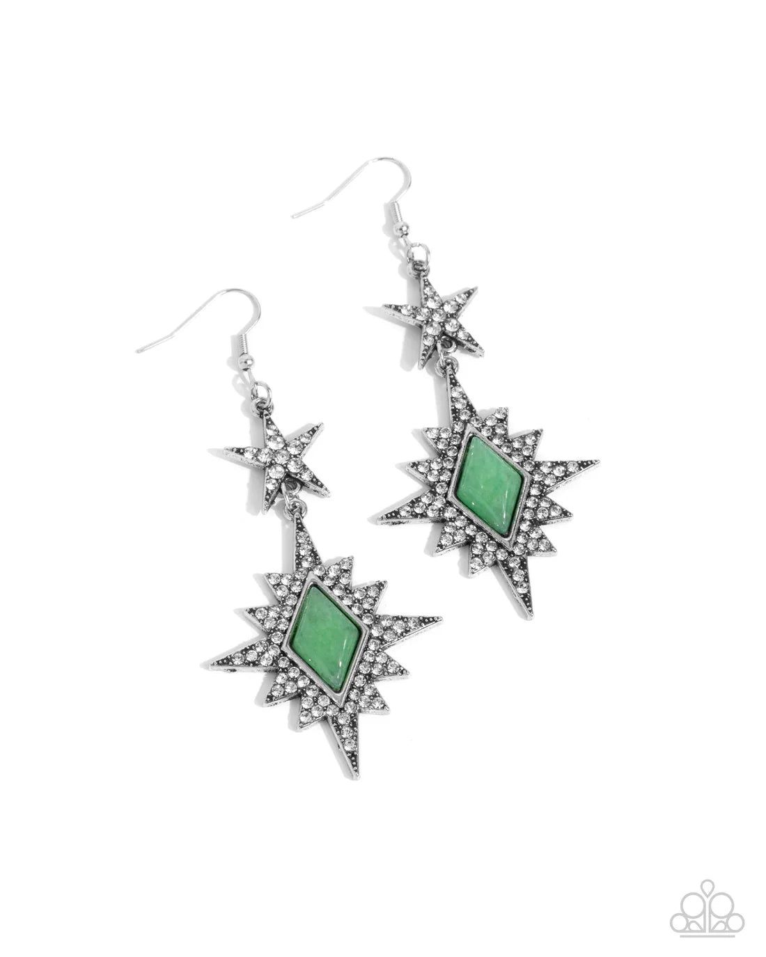 Stellar State of Mind - Green ♥ Earrings