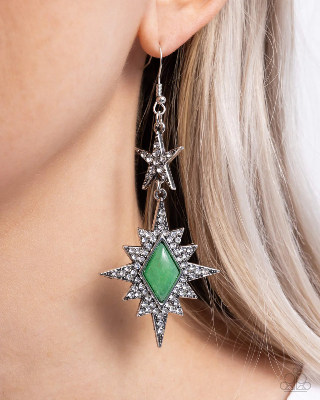 Stellar State of Mind - Green ♥ Earrings