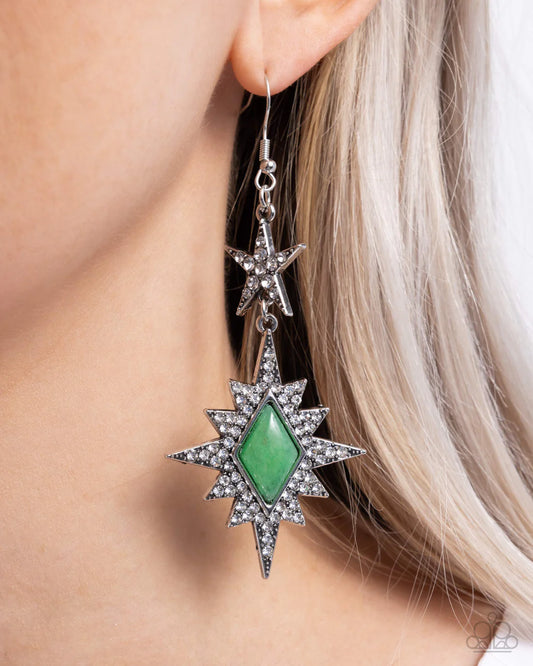 Stellar State of Mind - Green ♥ Earrings