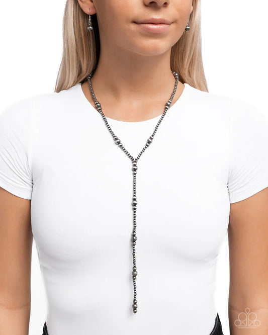 Elongated Element - Silver ♥ Necklace
