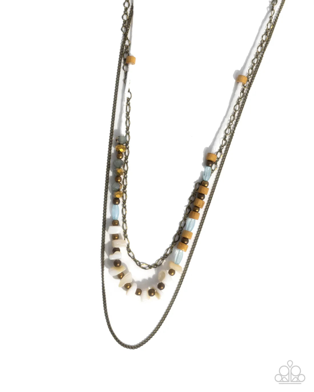 Eclectic Effort - Brass ♥ Necklace