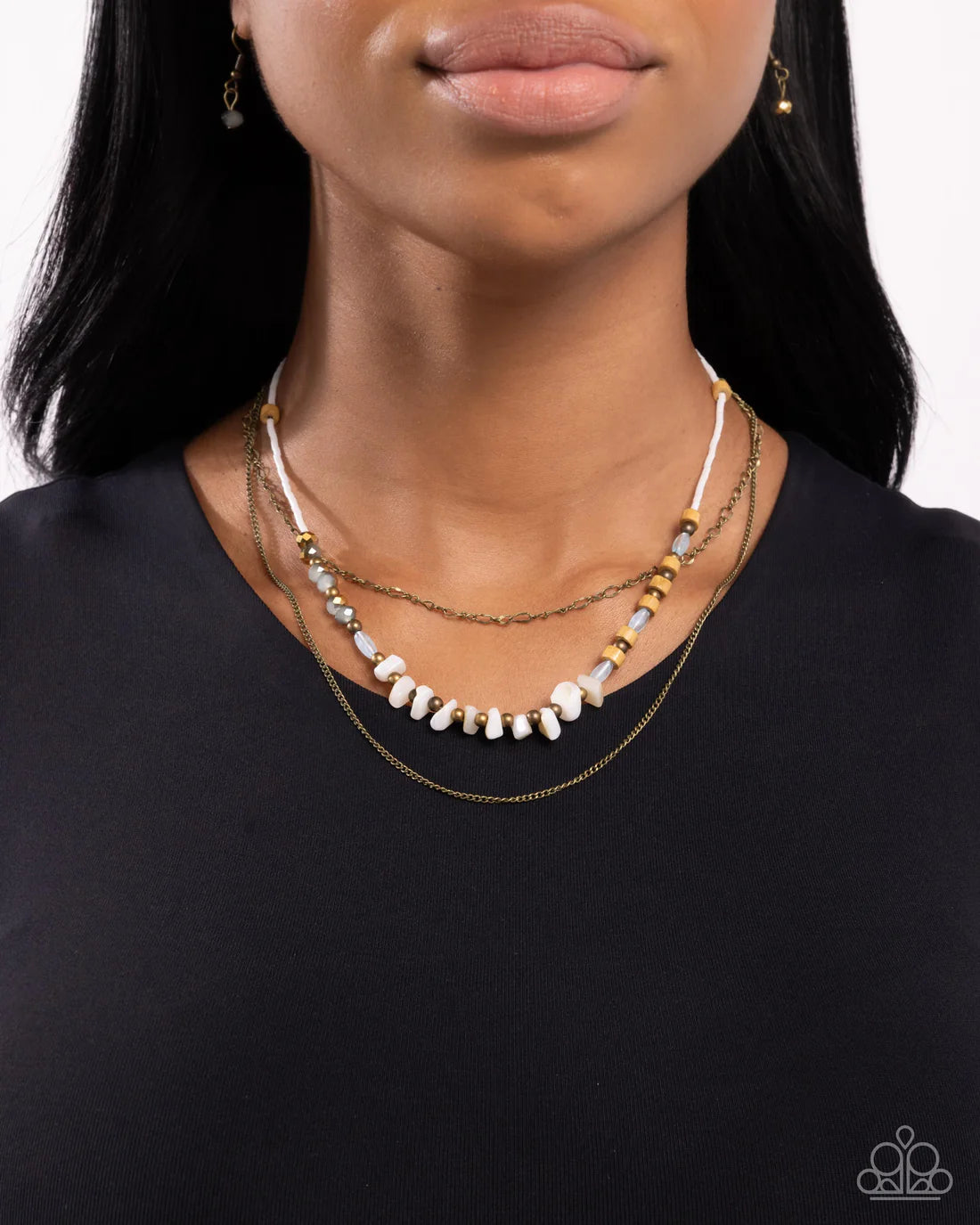 Eclectic Effort - Brass ♥ Necklace
