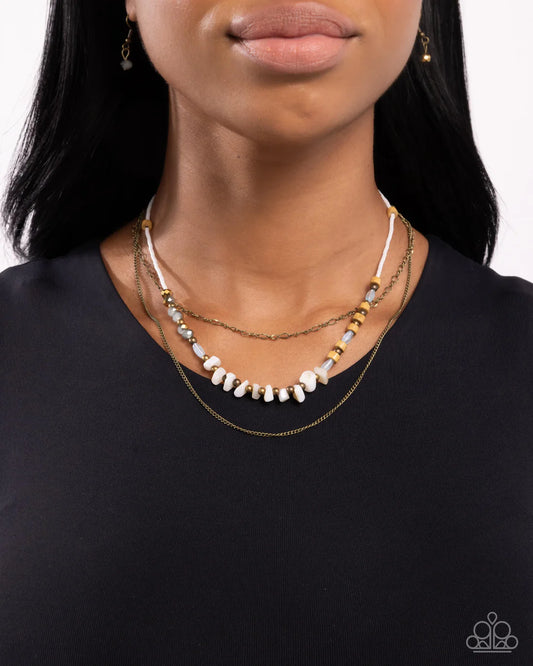 Eclectic Effort - Brass ♥ Necklace