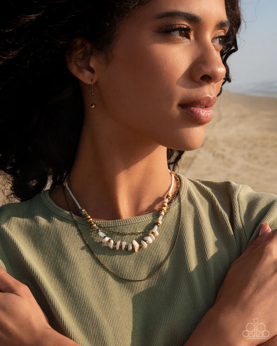 Eclectic Effort - Brass ♥ Necklace
