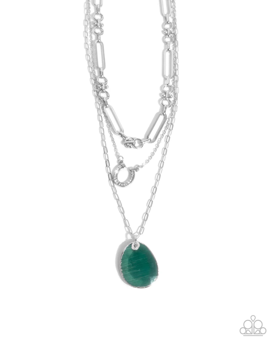 Western Wheelhouse - Green ♥ Necklace