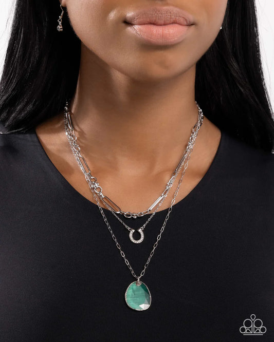 Western Wheelhouse - Green ♥ Necklace
