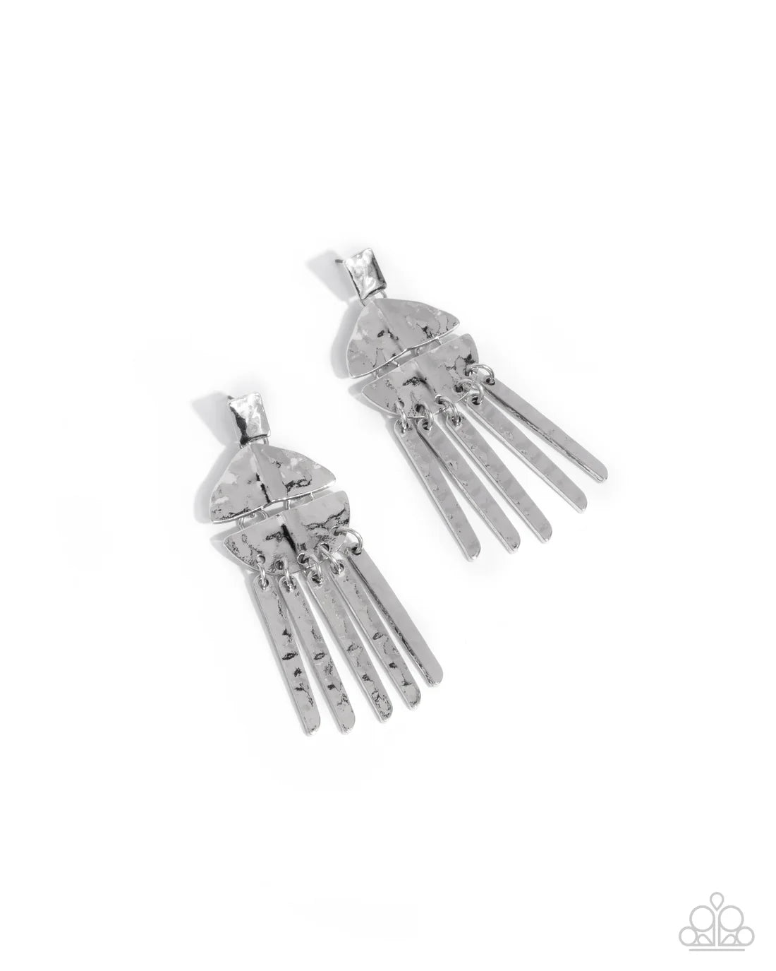 Suspended Disbelief - Silver ♥ Post Earrings