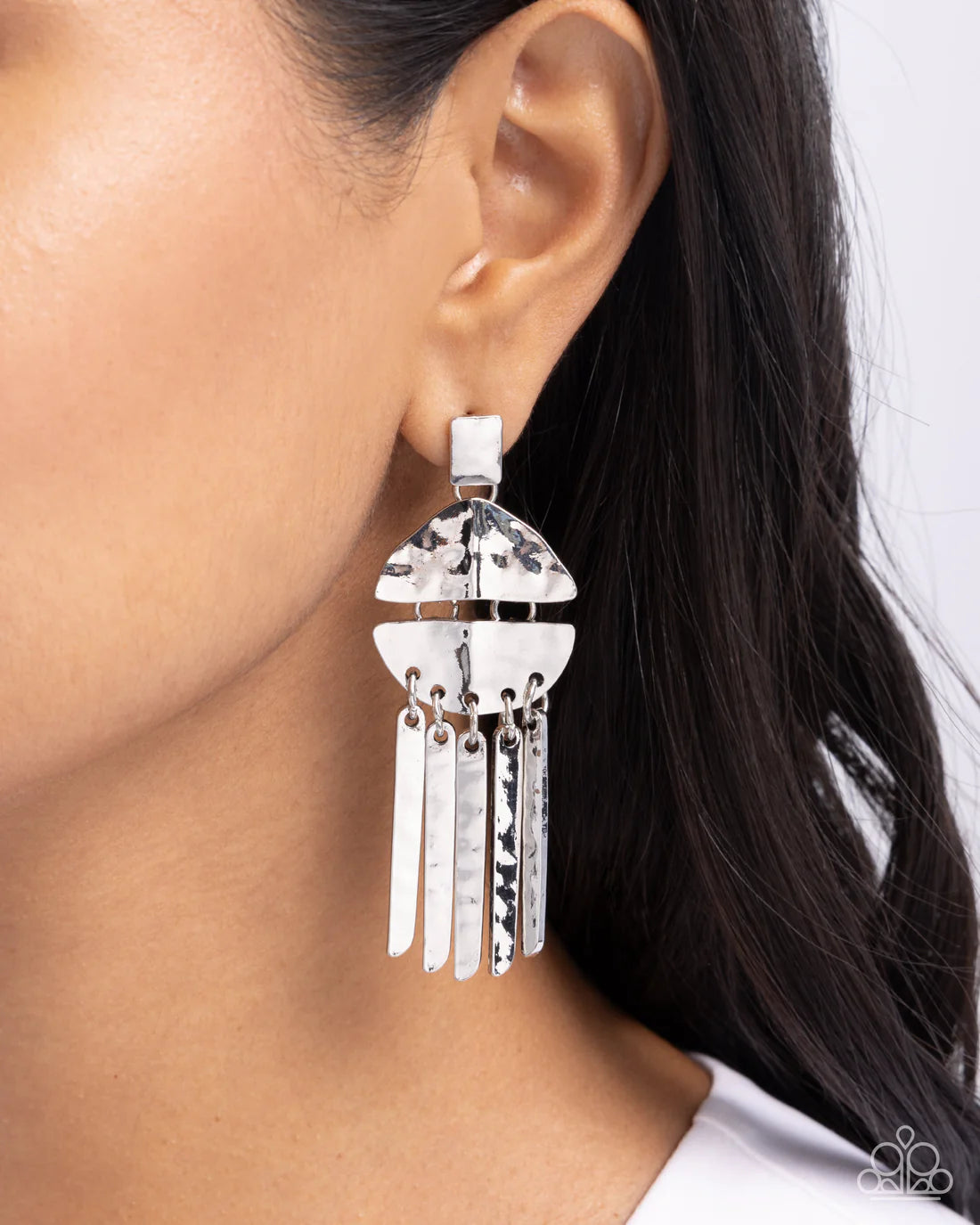 Suspended Disbelief - Silver ♥ Post Earrings