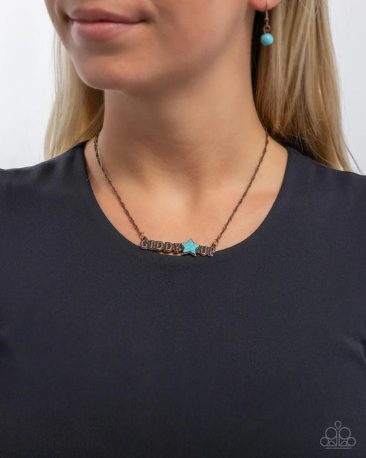 Giddy Up Glam - Copper ♥ Necklace