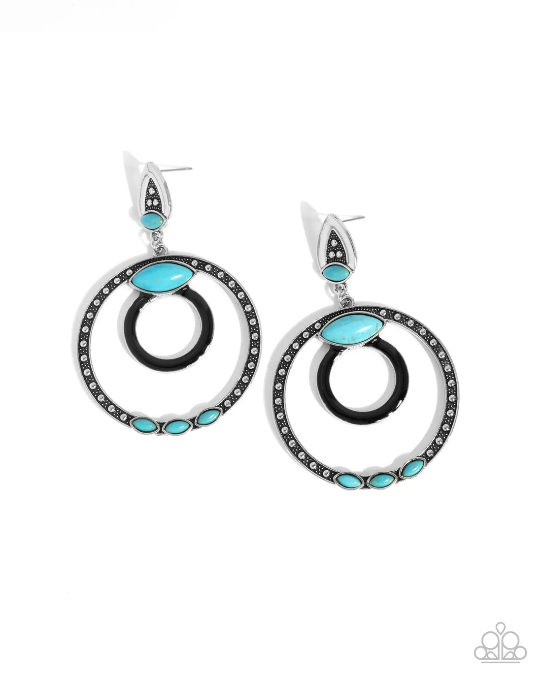 Handcrafted Hero - Black ♥ Post Earrings