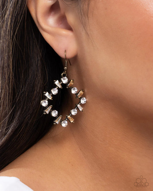 Pampered Promise - Brass ♥ Earrings