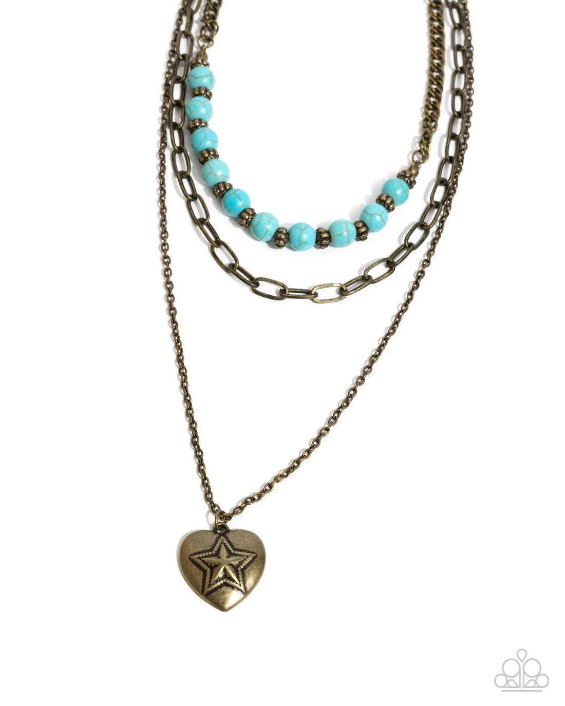 Home Stretch - Brass ♥ Necklace