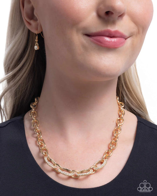 Boogie Bling - Gold ♥ Necklace