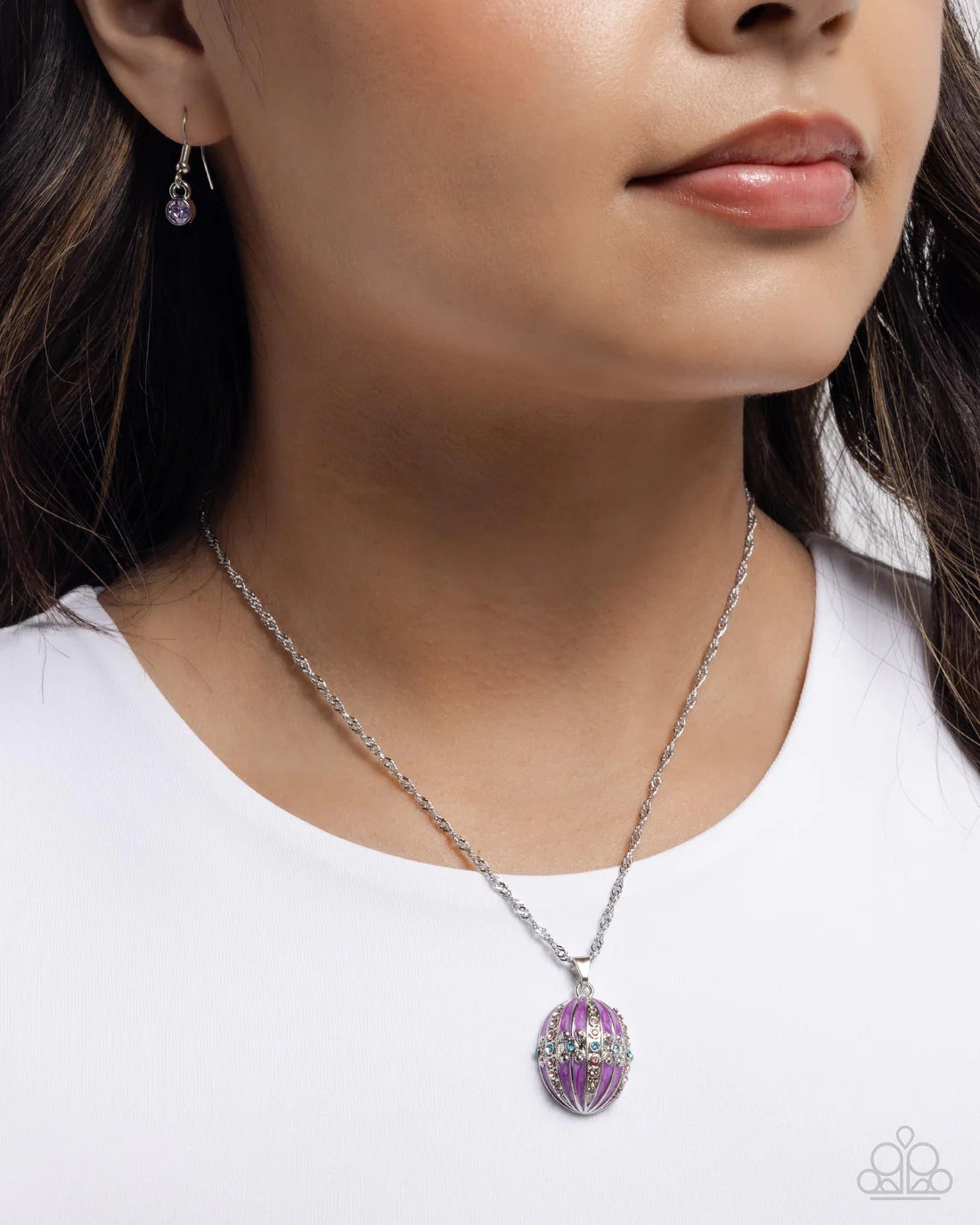 Fabergé Flair - Purple ♥ Necklace