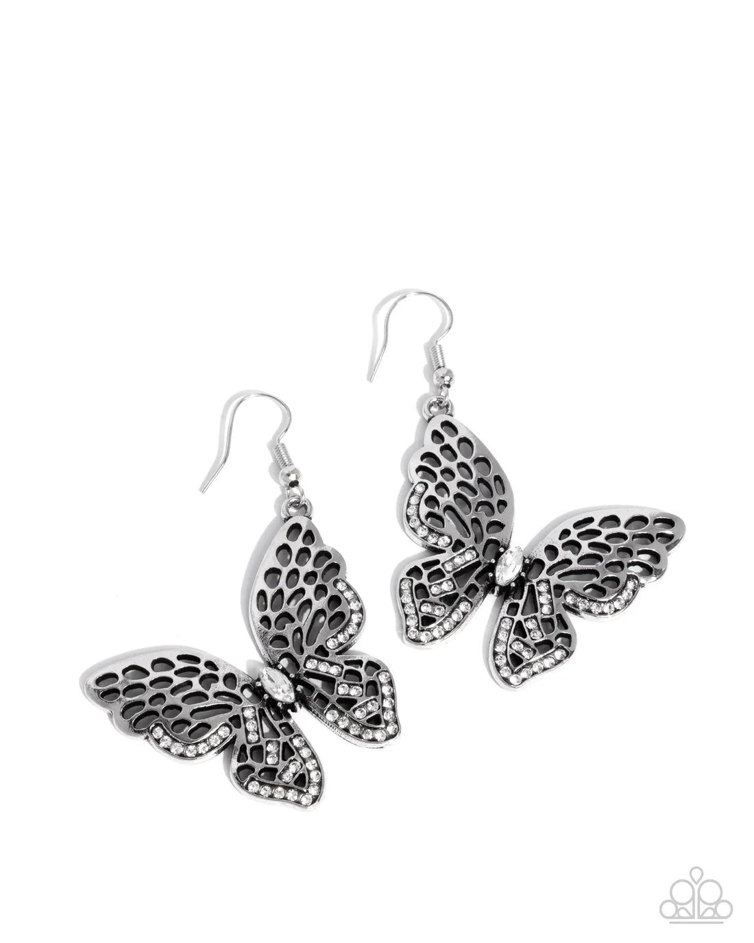 Fresh Flutter - White ♥ Earrings