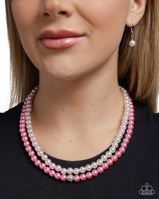 Pearly Paladin - Pink ♥ Necklace