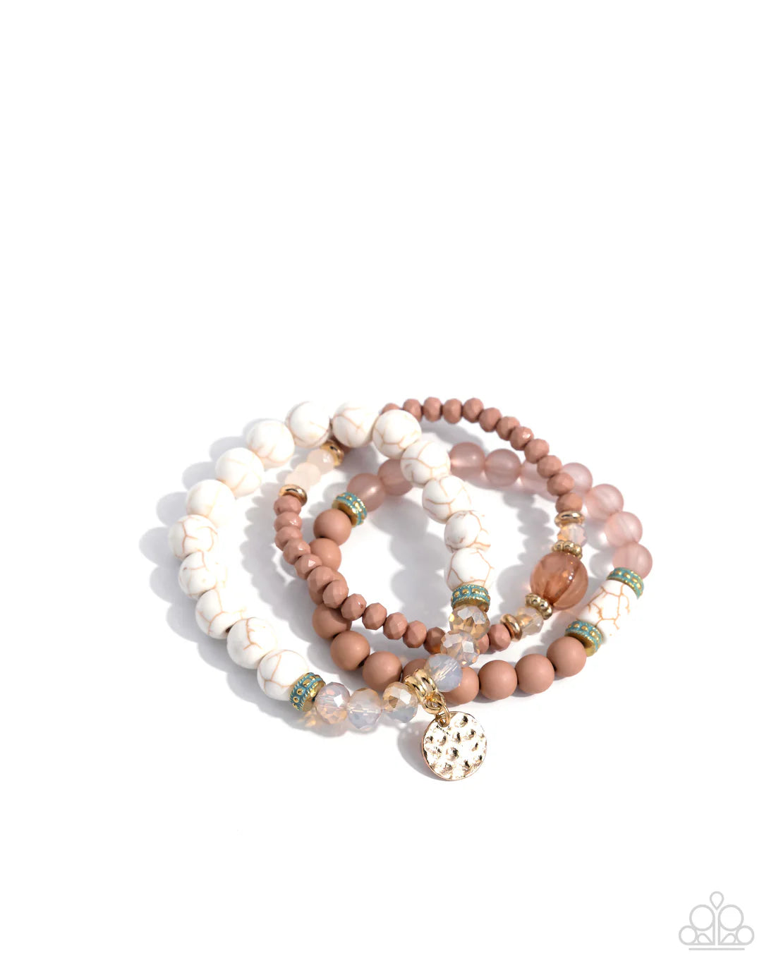 Sunset Sass - White ♥ Bracelet