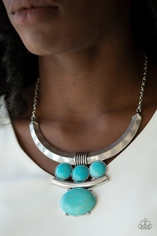 Commander In CHIEFETTE - Blue ♥ Necklace