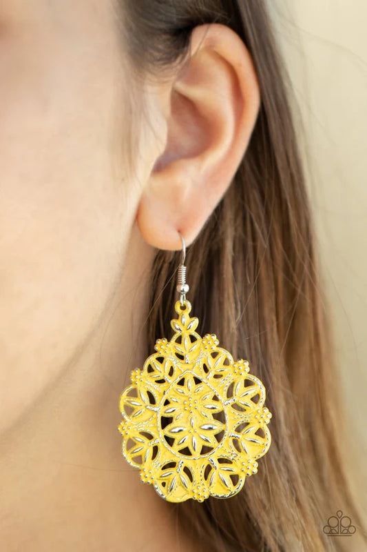 Floral Affair - Yellow ♥ Earrings