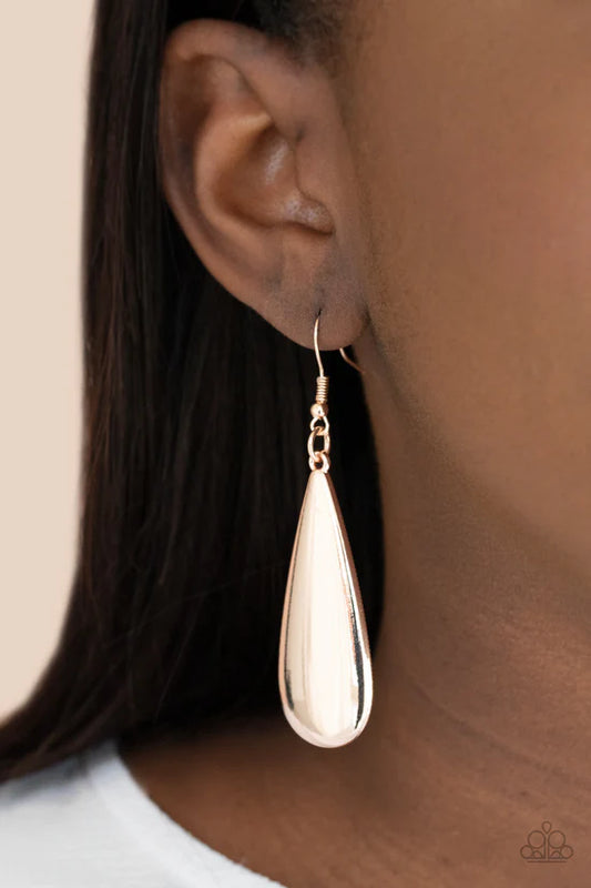 The Drop Off - Rose Gold ♥ Earrings
