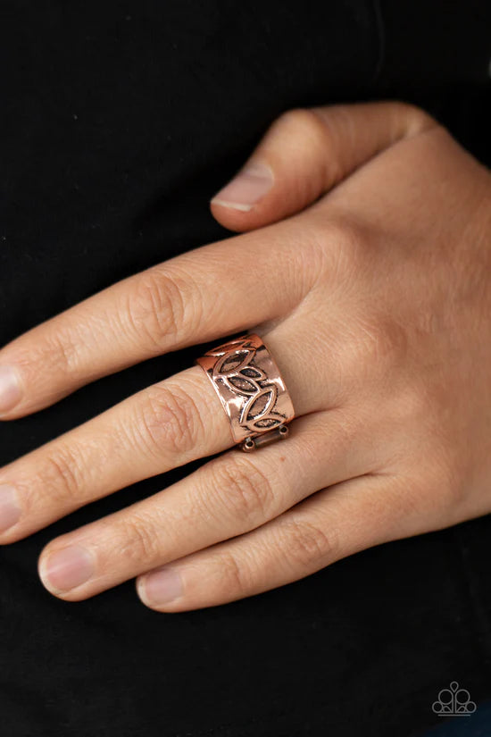 You LEAF Expect It - Copper ♥ Ring