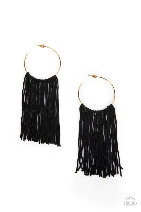 Flauntable Fringe - Gold ♥ Earrings