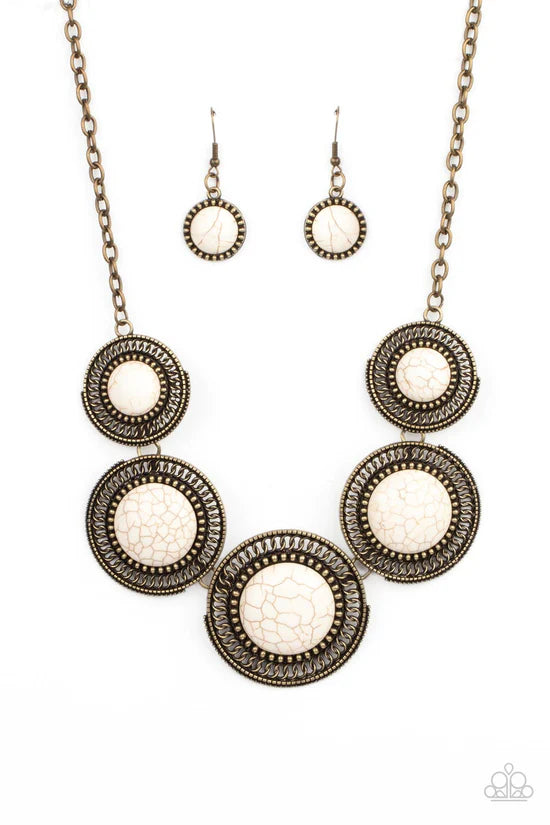 She Went West - Brass ♥ Necklace