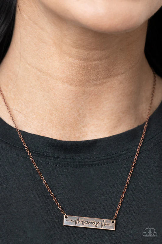 Living The Mom Life - Copper ♥ Necklace