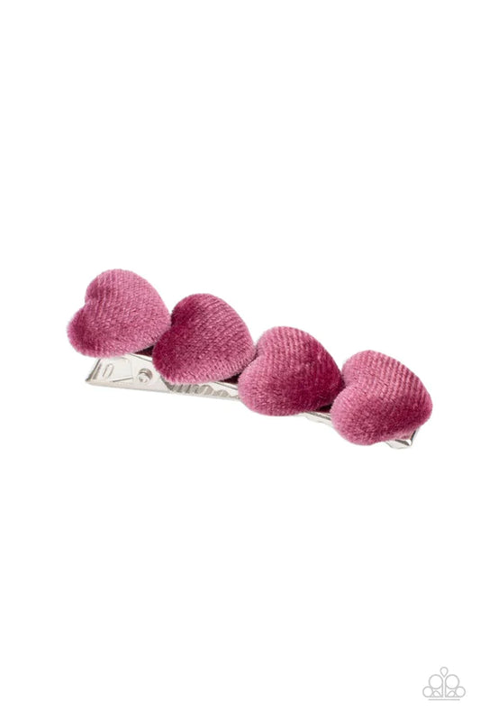 Velvet Valentine - Pink ♥ Hair Clip
