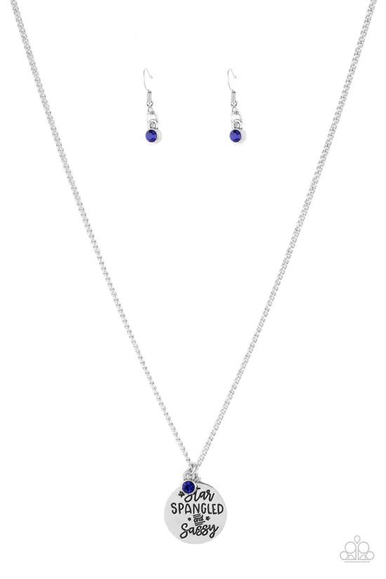 Star-Spangled Sass - Blue ♥ Necklace